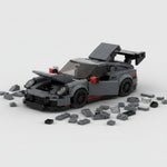 374-piece gray sports car building blocks construction set