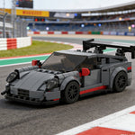 374-piece gray sports car building blocks construction set