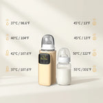 baby bottle warmer with six adjustable temperature heating levels