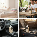 USB rechargeable portable baby bottle warmer for home travel and car use