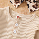 autumn baby girl jumpsuit and flare pants outfit