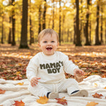 Baby boy drawstring jogger pants matching sweatshirt outfit