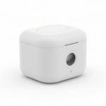 compact white baby wipe warmer and wet wipes dispenser