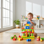 Creative construction building kit for kids and imaginative play