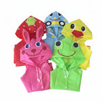 Lightweight hooded kids rain coat for rainy weather