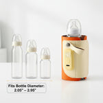 portable baby bottle warmer compatible with bottles 2.05 to 2.95 inches in diameter