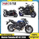 Maisto 1:18 Yamaha MT-07 2018 diecast motorcycle model